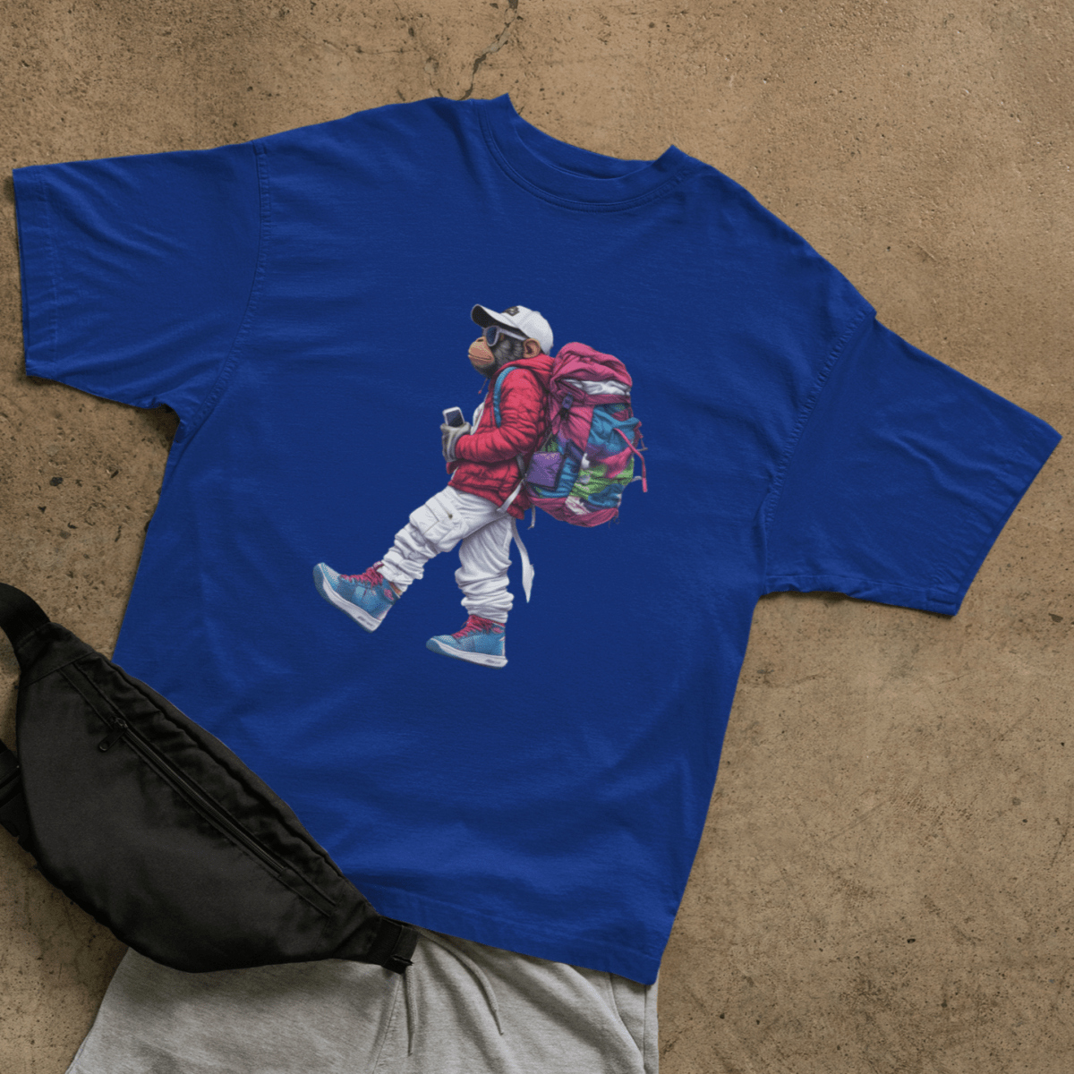 Traveler Monkey T-shirt - ROMAG Store