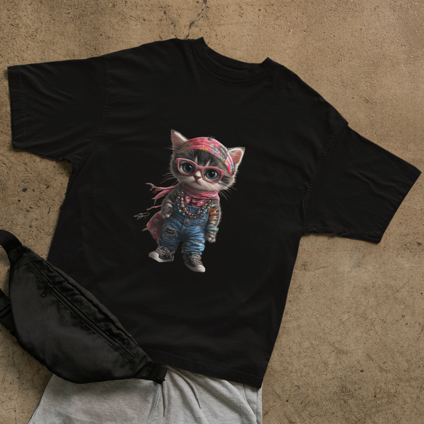 Girl Cat T-shirt