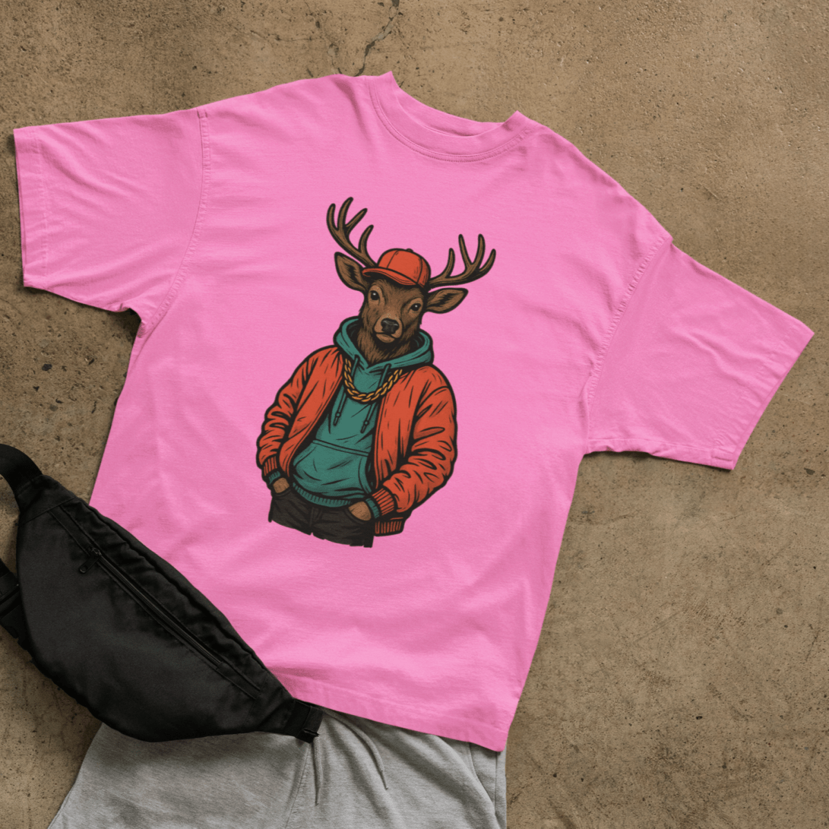 Street Deer T-shirt - ROMAG Store