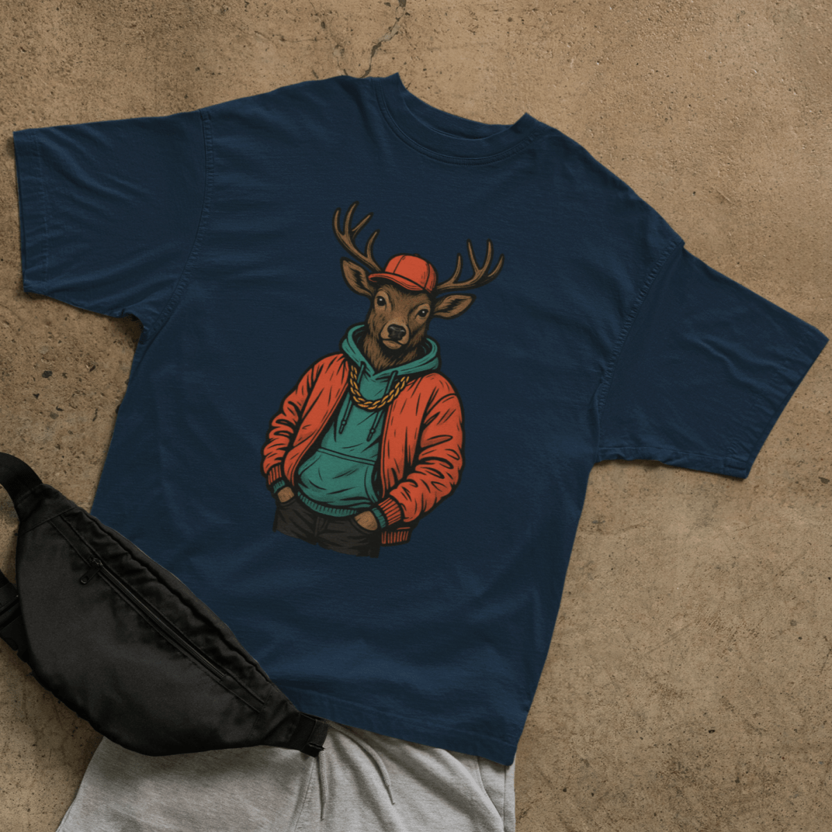 Street Deer T-shirt - ROMAG Store