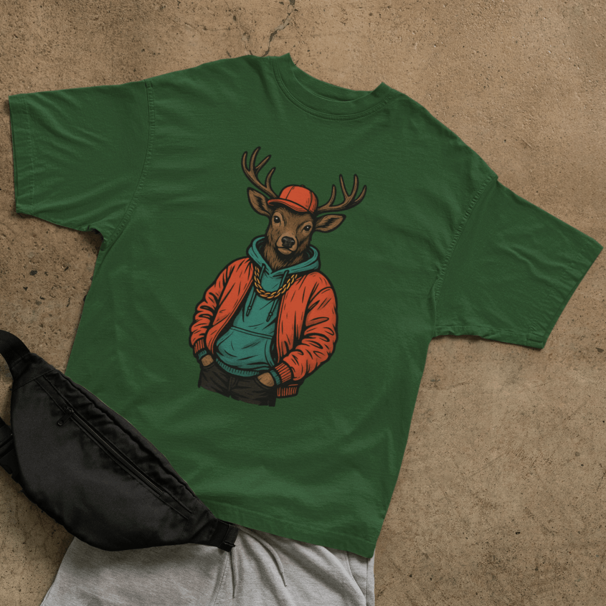 Street Deer T-shirt - ROMAG Store