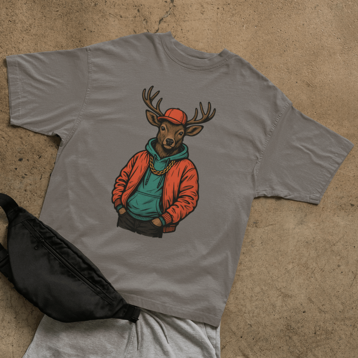 Street Deer T-shirt - ROMAG Store