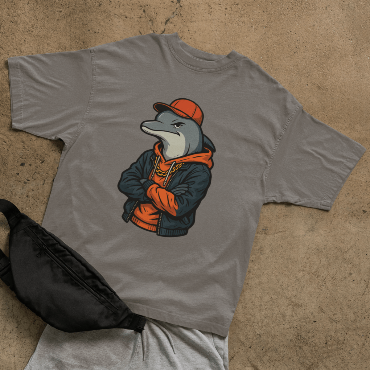 Street Dolphin T-shirt - ROMAG Store