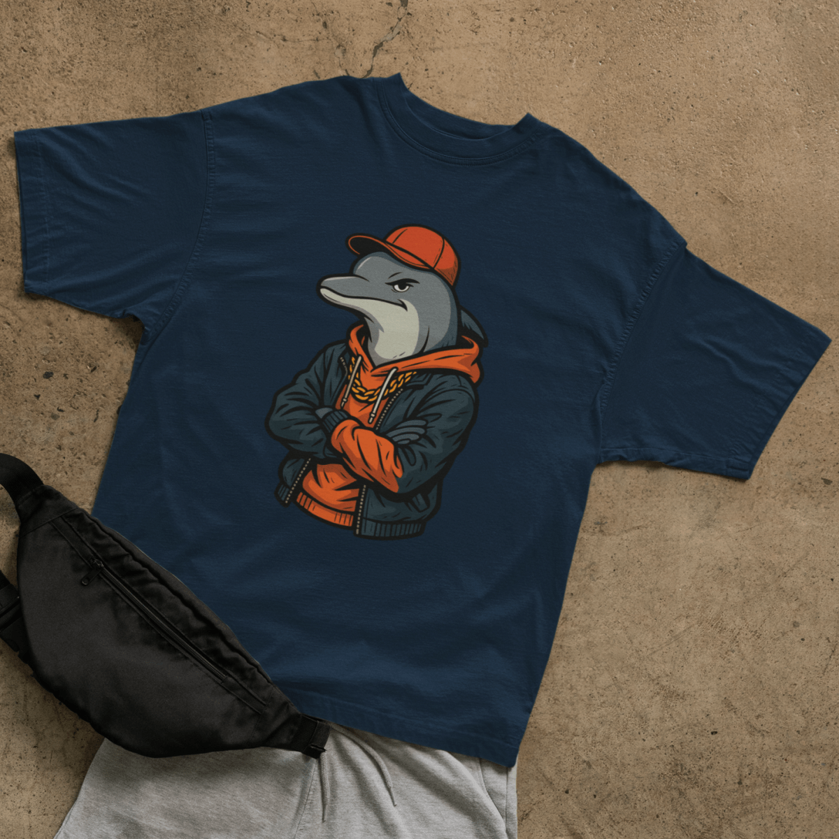 Street Dolphin T-shirt - ROMAG Store