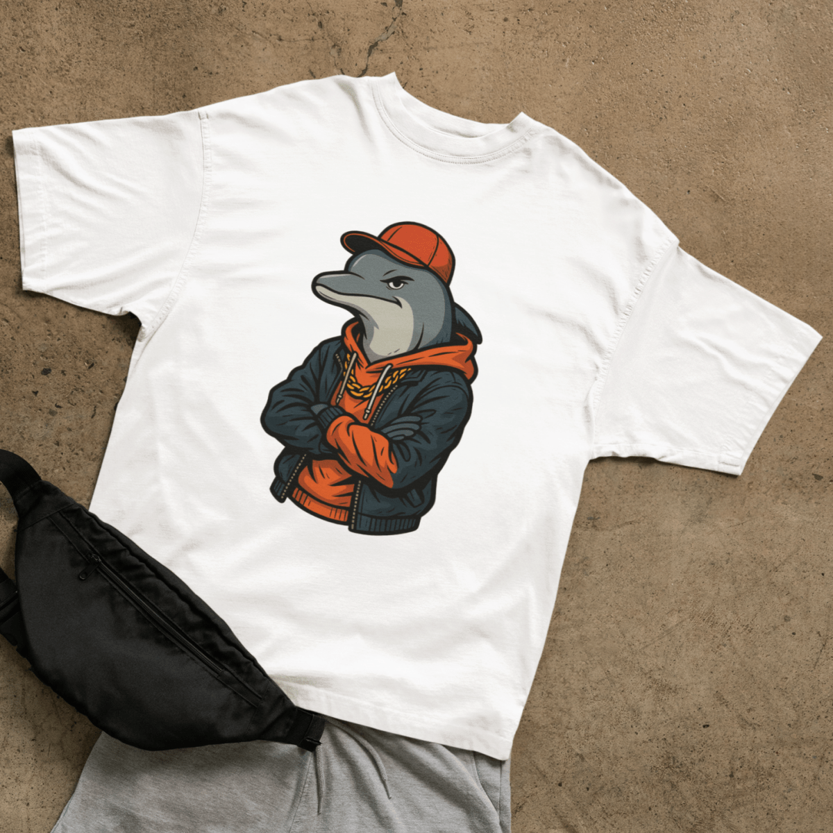 Street Dolphin T-shirt - ROMAG Store