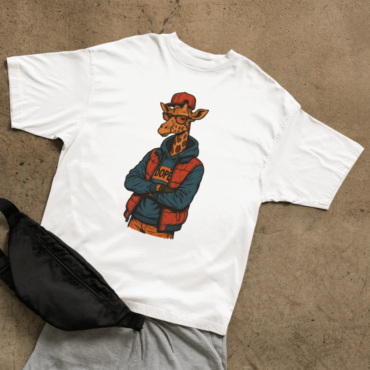 Street Giraffe T-shirt - ROMAG Store