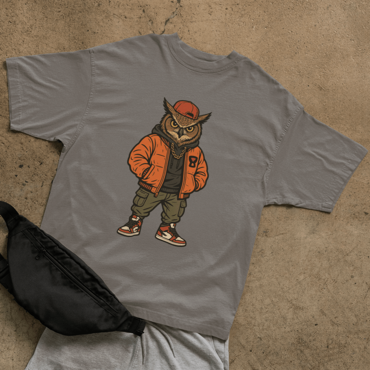 Street Owl T-shirt - ROMAG Store