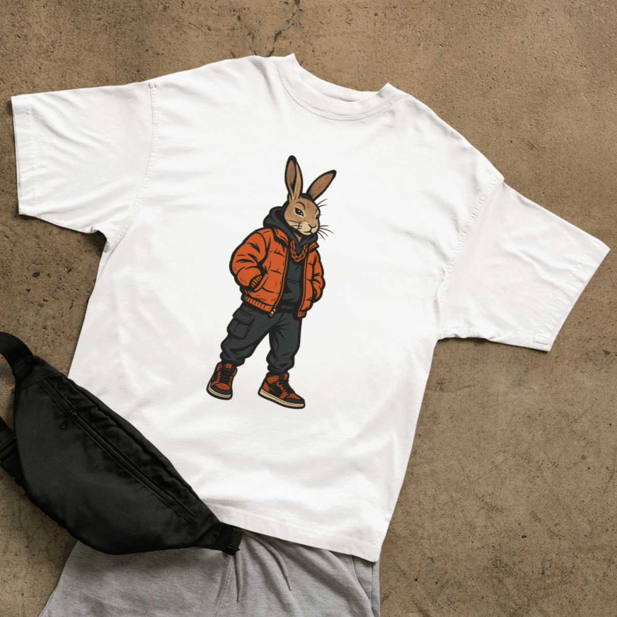 Street Rabbit T-shirt - ROMAG Store