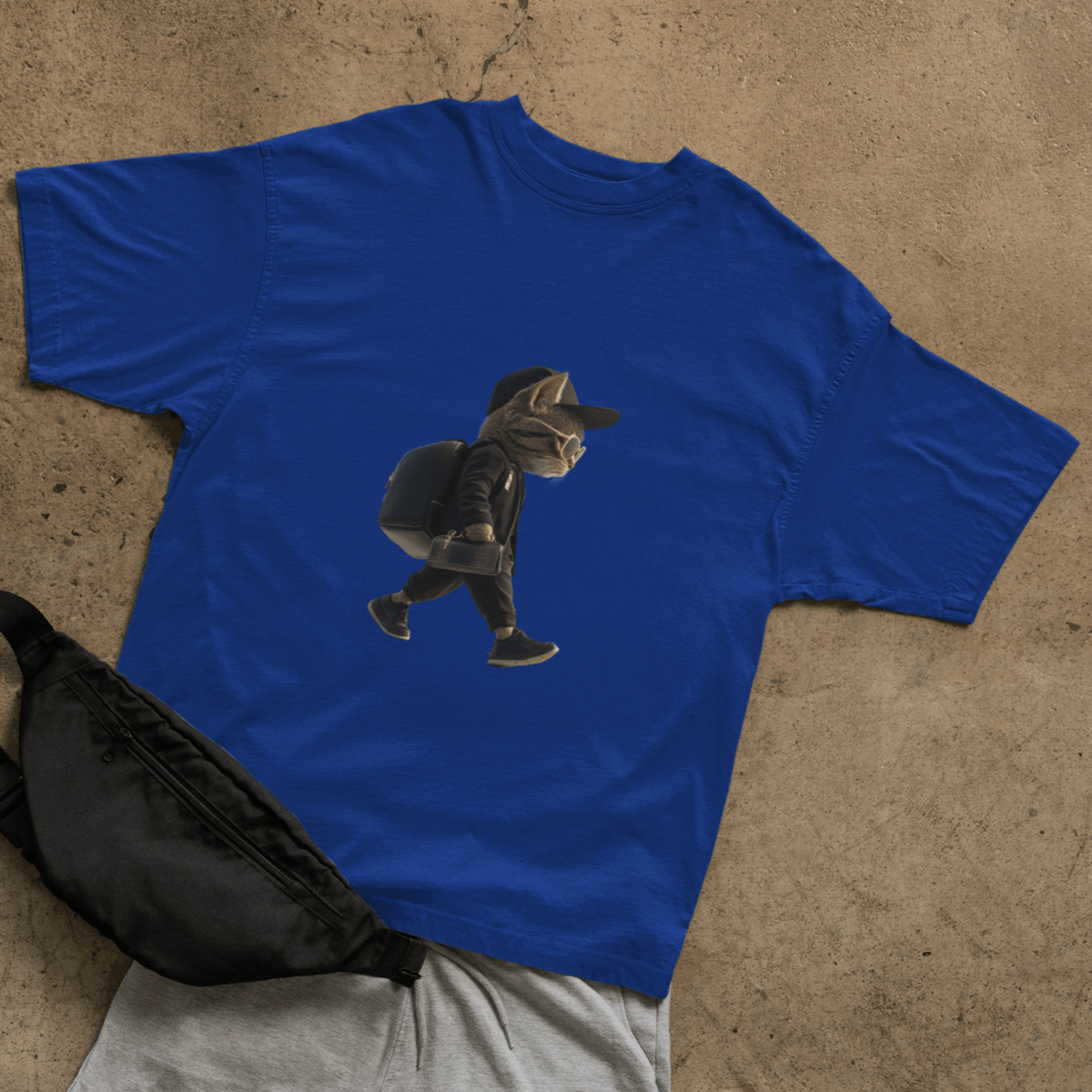 Cat in black T-shirt - ROMAG Store