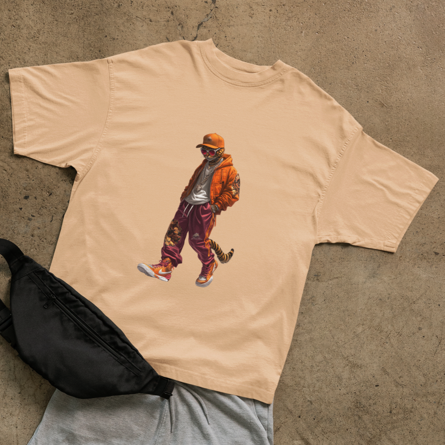 Hip-Hop Tiger T-shirt