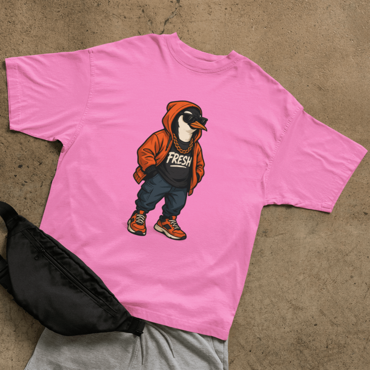 Street Penguin T-shirt - ROMAG Store