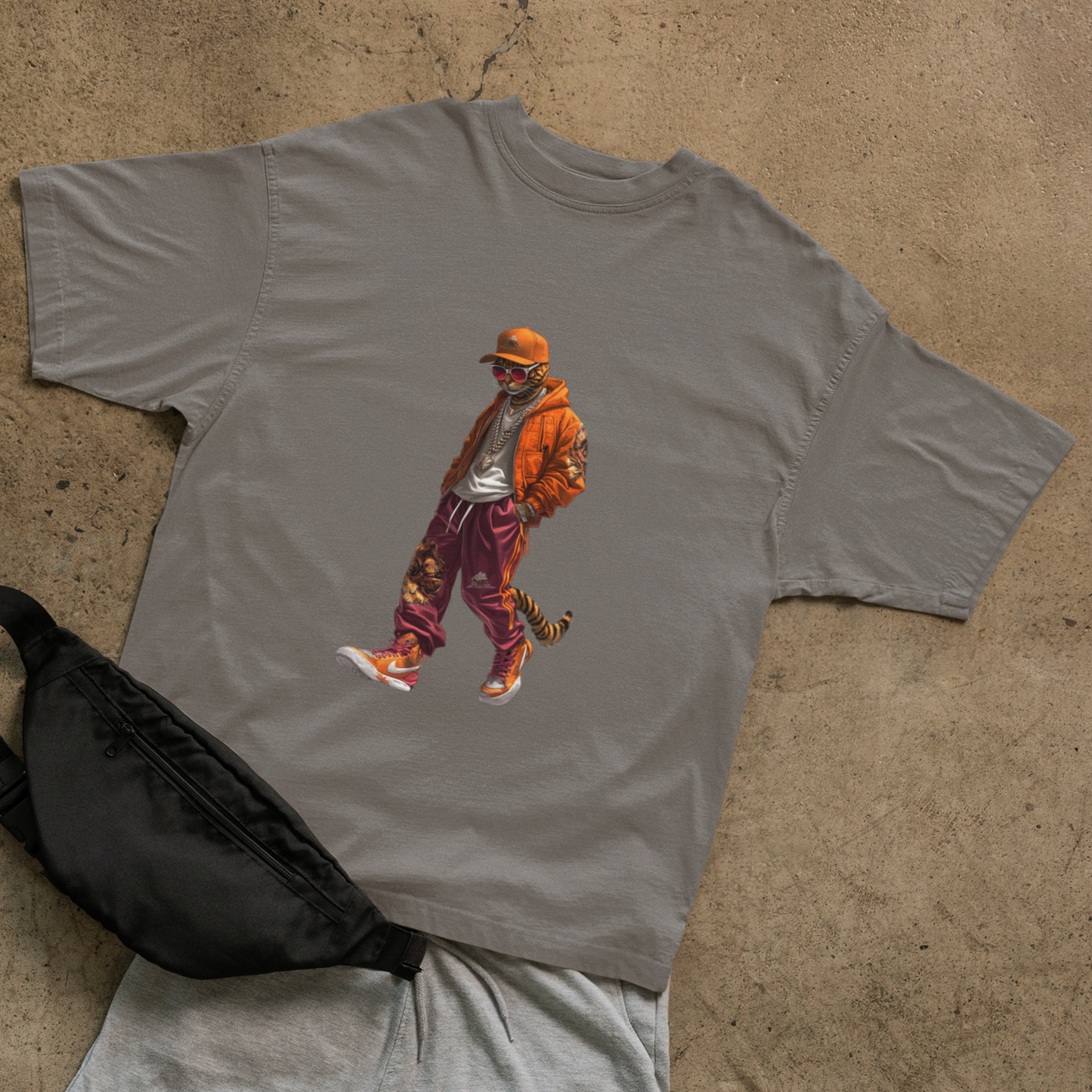 Hip-Hop Tiger T-shirt