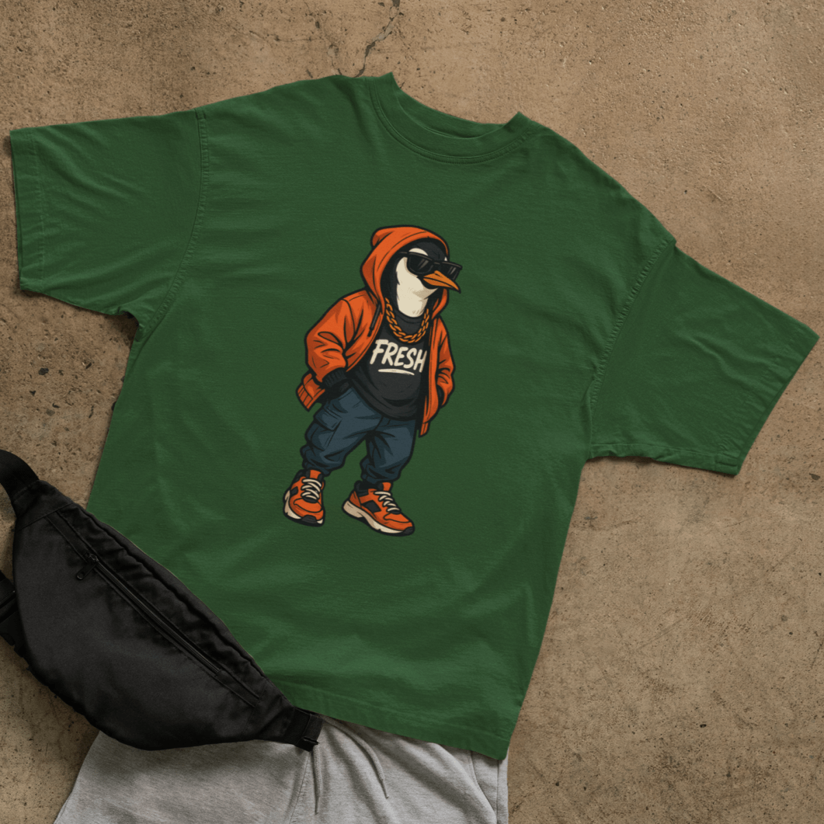 Street Penguin T-shirt - ROMAG Store