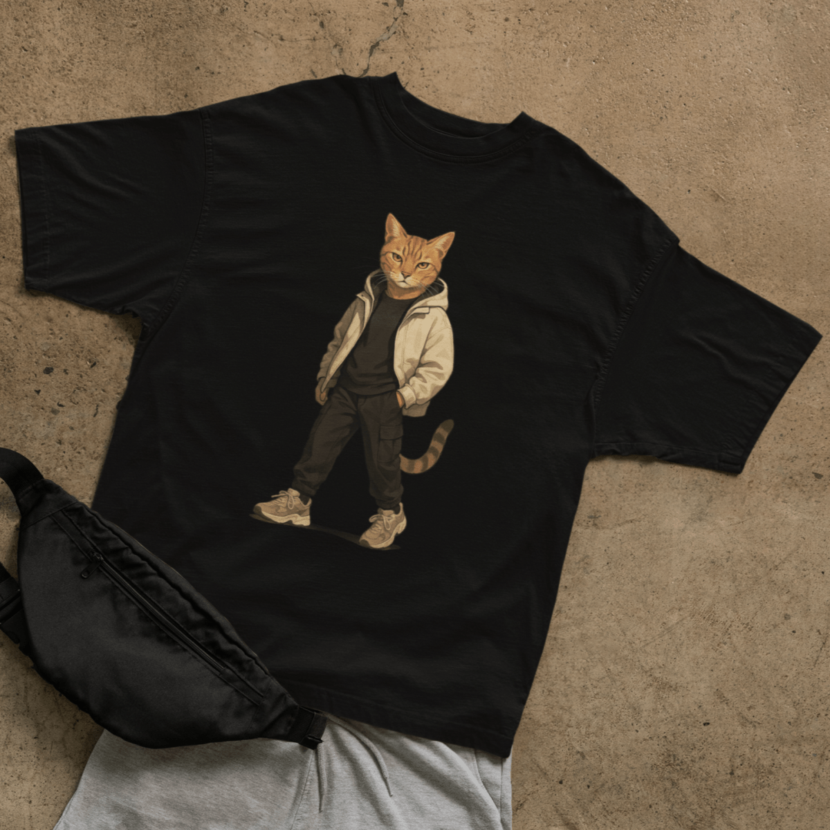 Street Cat T-shirt - ROMAG Store