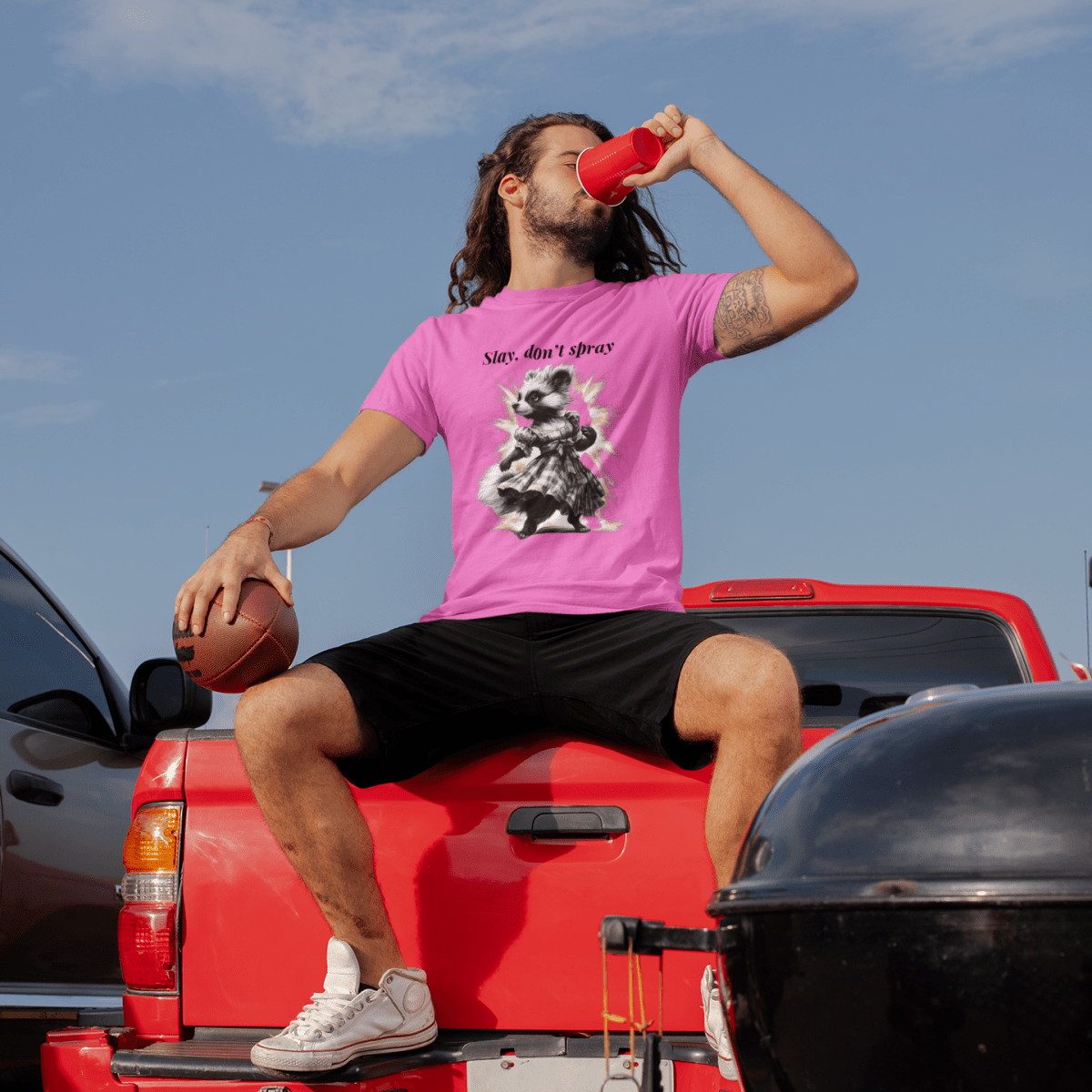 Slay don't spray T-shirt - ROMAG Store