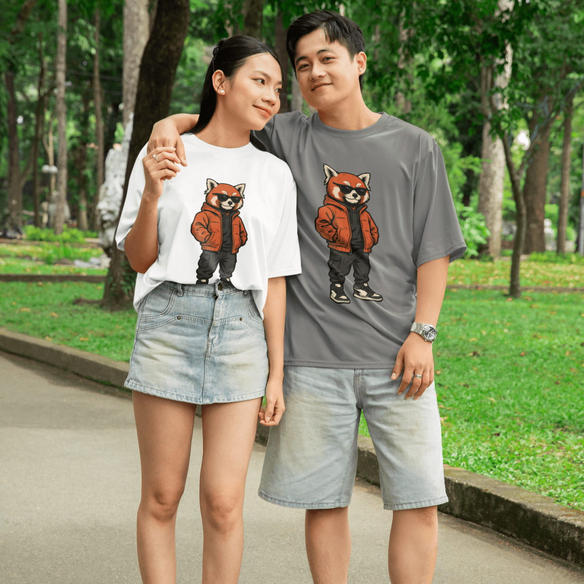 Street Red Panda T-shirt - ROMAG Store