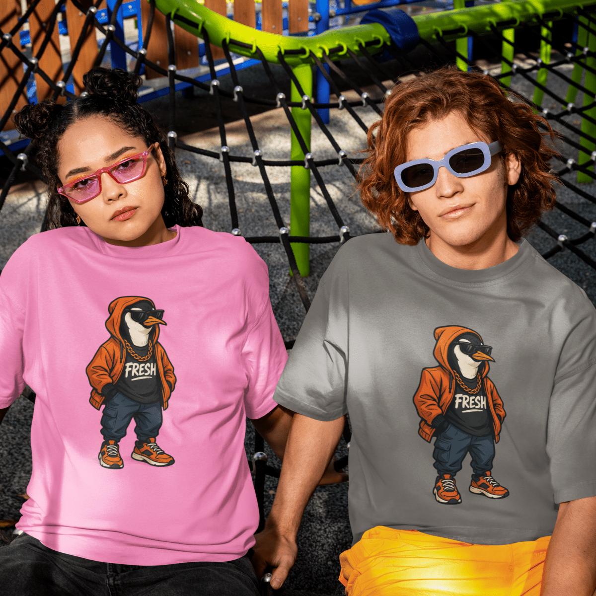 Street Penguin T-shirt - ROMAG Store