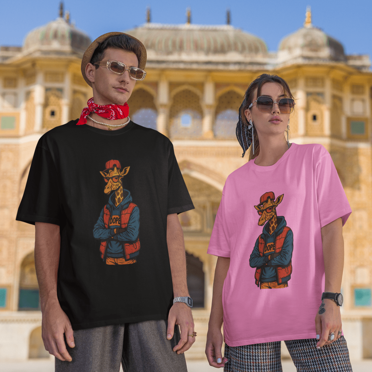 Street Giraffe T-shirt - ROMAG Store