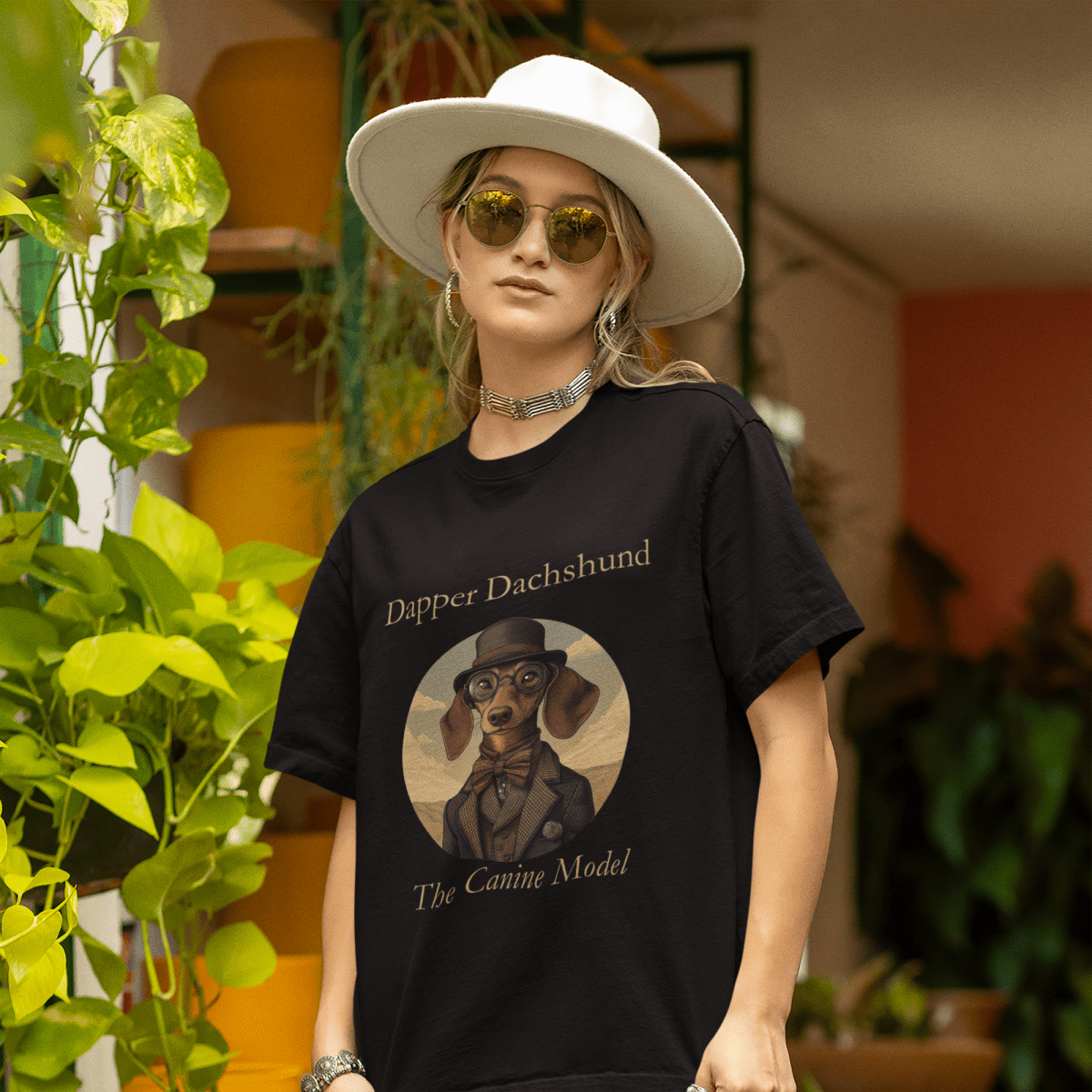 Dapper Dachshund T-shirt - ROMAG Store