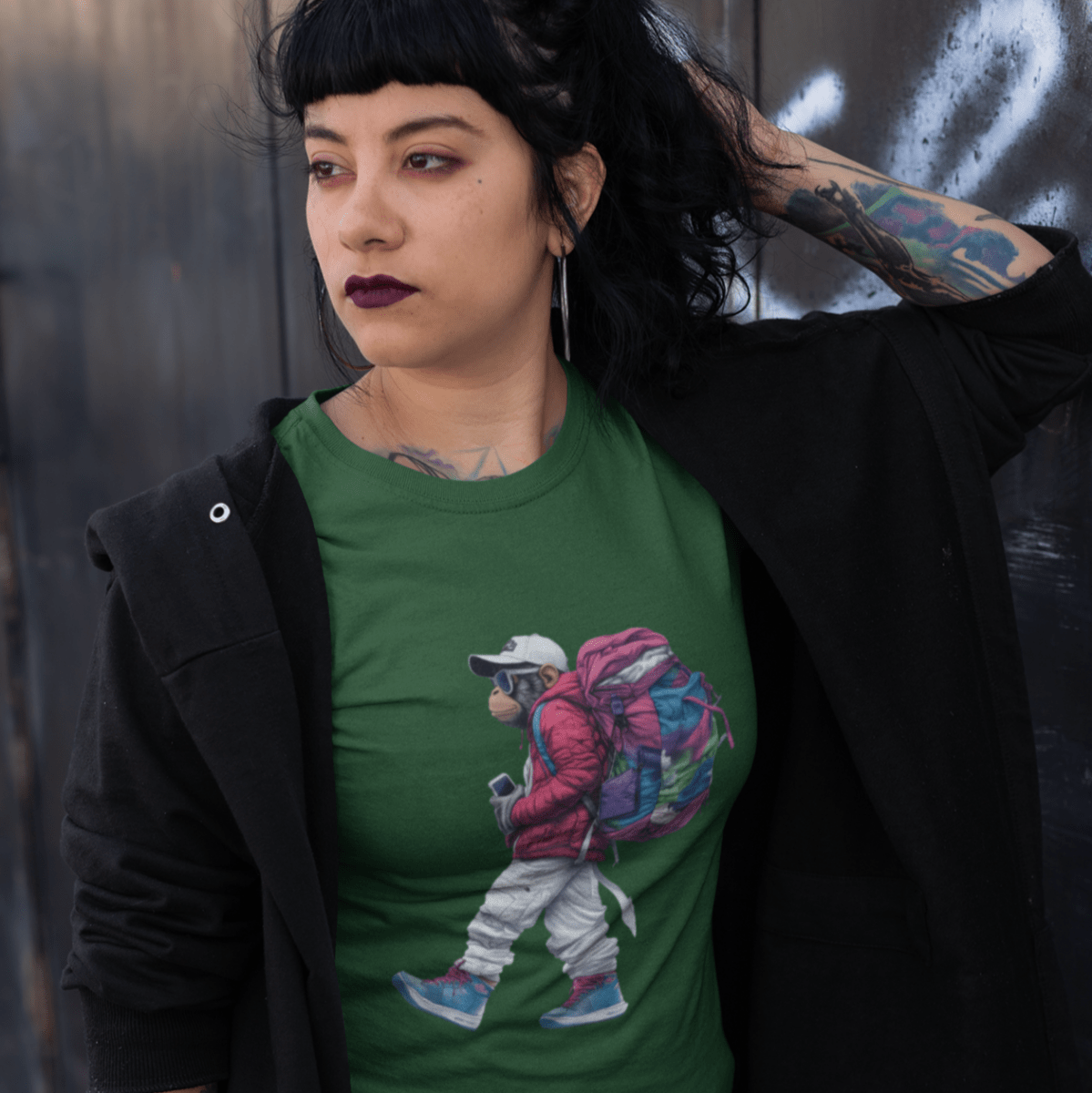 Traveler Monkey T-shirt - ROMAG Store