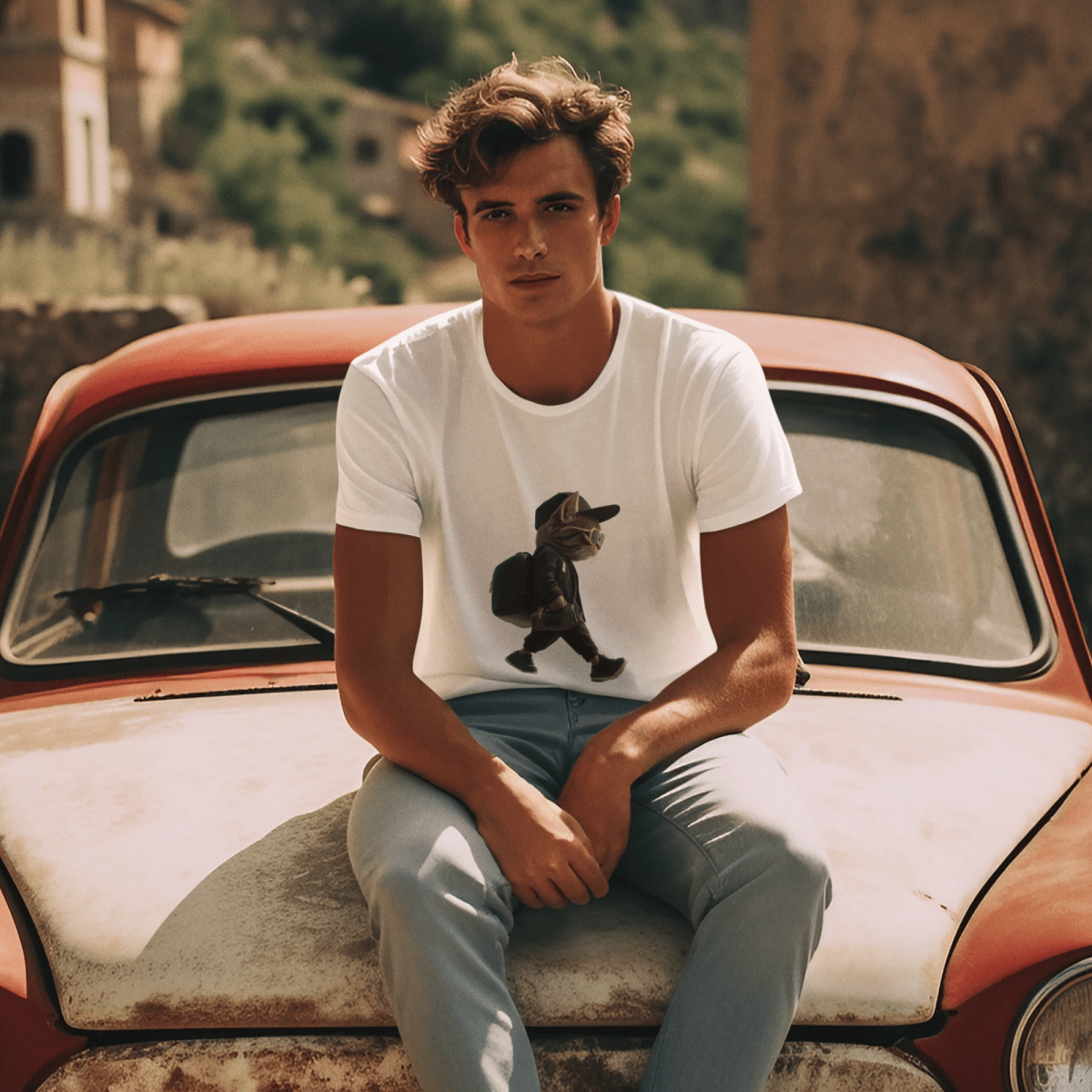 Cat in black T-shirt - ROMAG Store