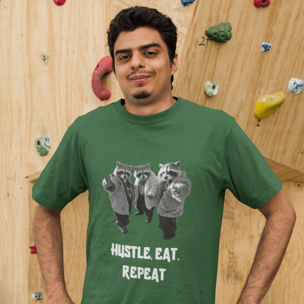 Hustle, eat, repeat T-shirt - ROMAG Store