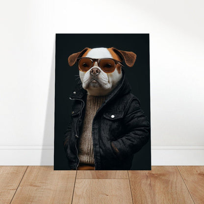 Urban Chic Dog Canvas Art - ROMAG Store