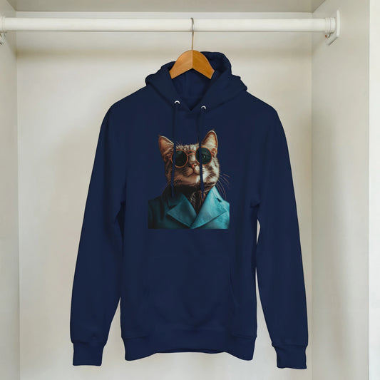 Dapper Cat Spectacles Hoodie - ROMAG Store