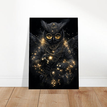 Steampunk Owl Canvas Art - ROMAG Store