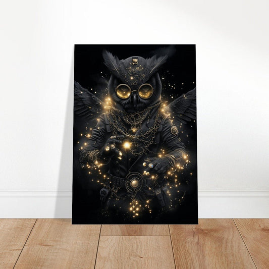 Steampunk Owl Canvas Art - ROMAG Store