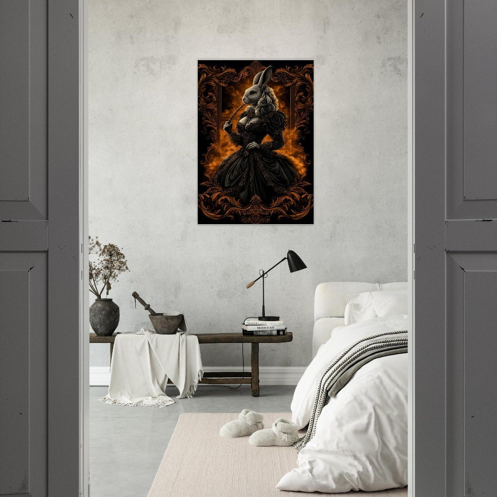 Elegant Rabbit in Ball Gown Canvas - ROMAG Store