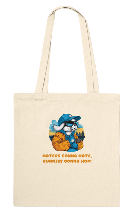 Haters Gonna Hate Bunny Tote Bag - ROMAG Store