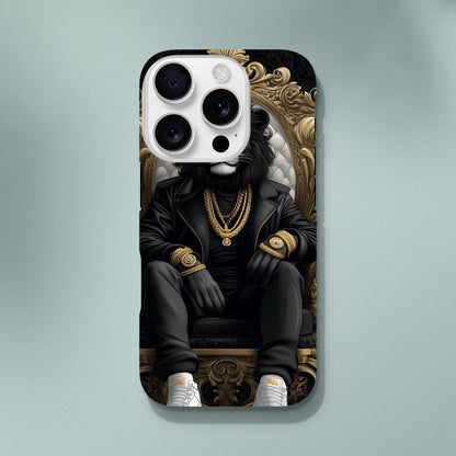 Regal Lion King Black & Gold iPhone Tough Case - ROMAG Store