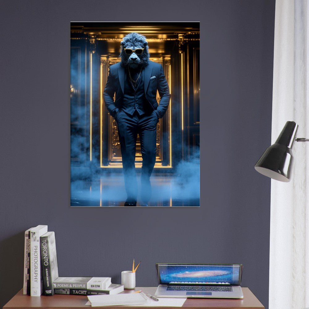 Luxury Lion in Suit Canvas - ROMAG Store