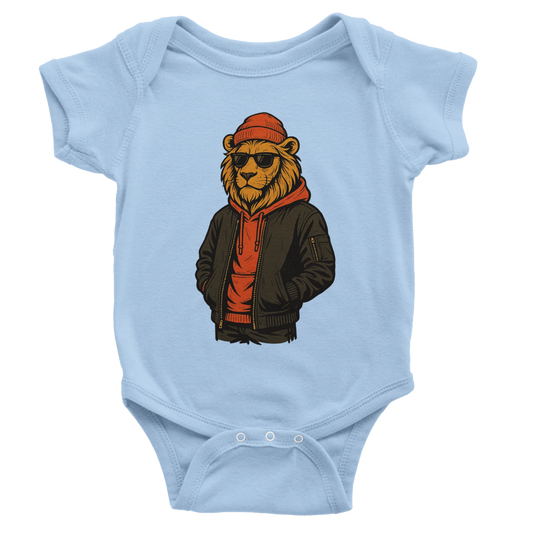 Cool Lion Streetwear Baby Short Sleeve Bodysuit - ROMAG Store