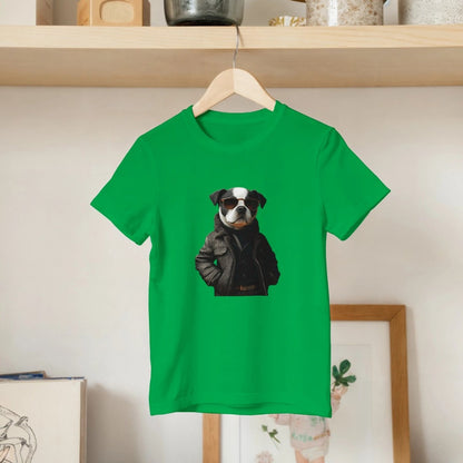 Cool Dog in Sunglasses Kids T-shirt - ROMAG Store
