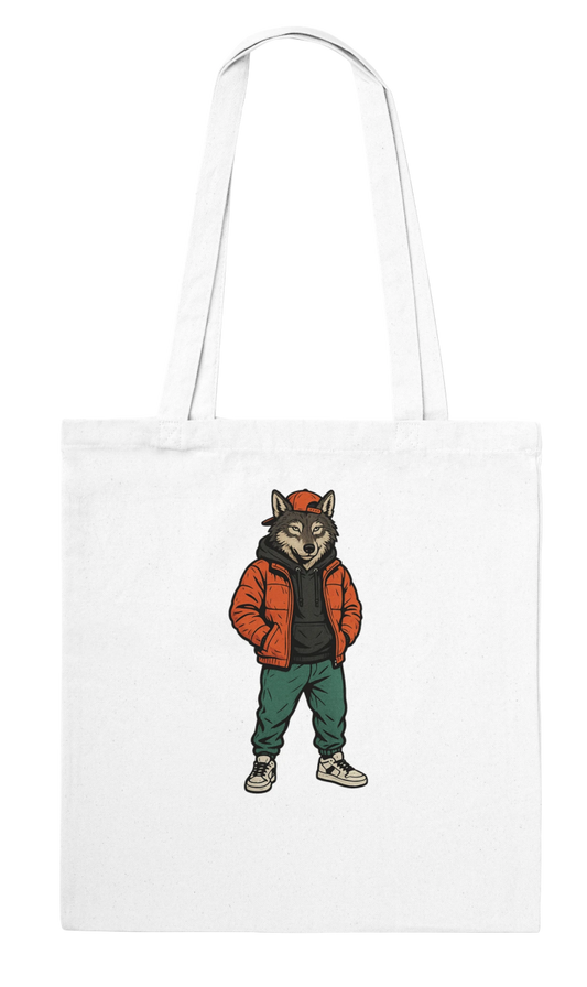 Cool Wolf Streetwear Tote Bag - ROMAG Store