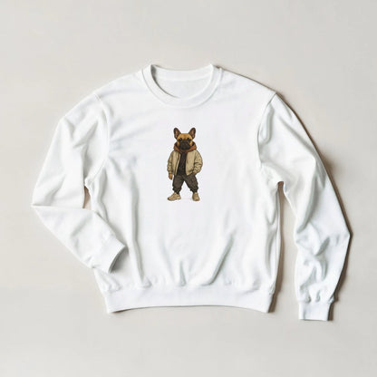 French Bulldog Sweatshirt – Cool Canine Streetwear Graphic in Your Choice of 6 Hues - ROMAG Store