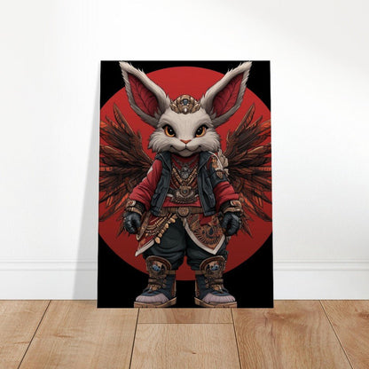 Urban Bunny Warrior Canvas Art - ROMAG Store