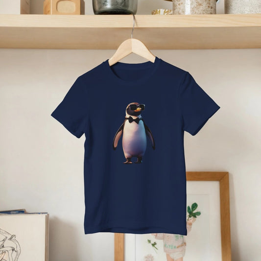 Cool Penguin Vibe Kids T-shirt - ROMAG Store