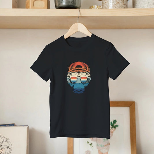 Cool Retro Ape Kids T-Shirt - ROMAG Store