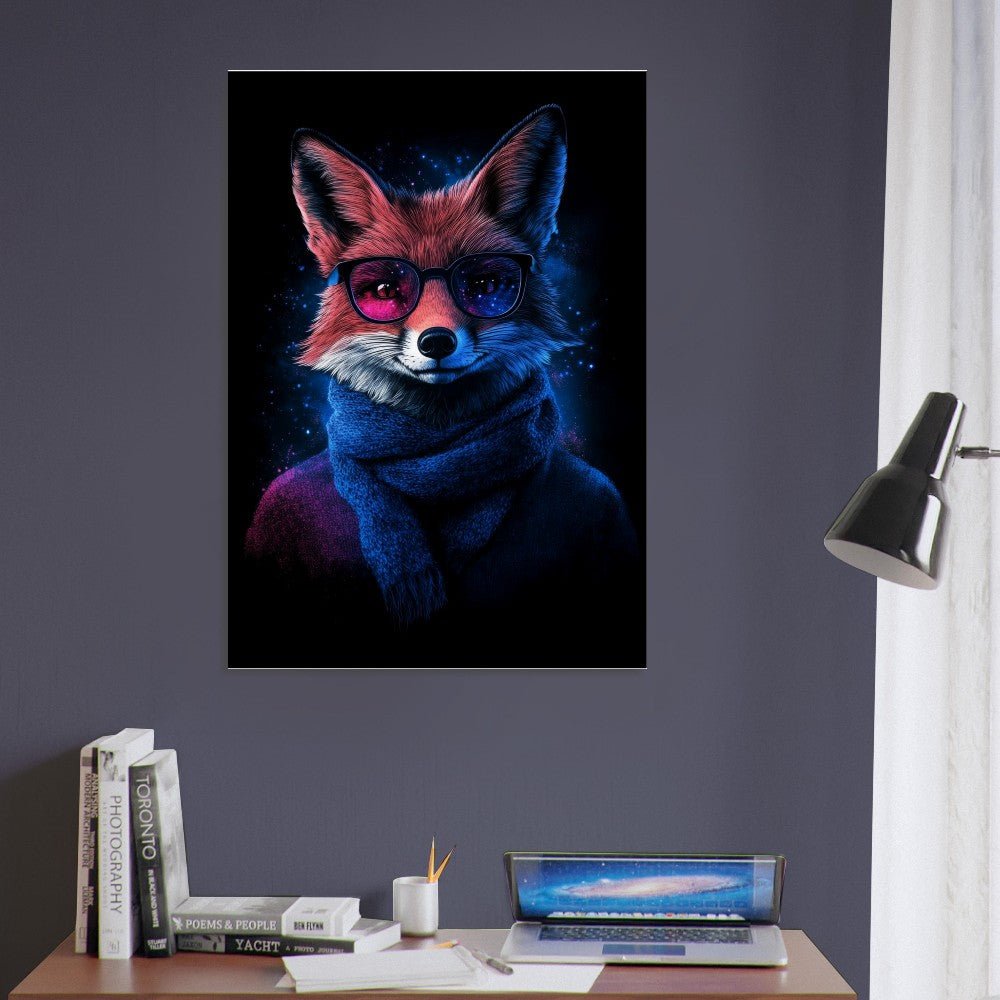 Cosmic Cool Fox Canvas - ROMAG Store