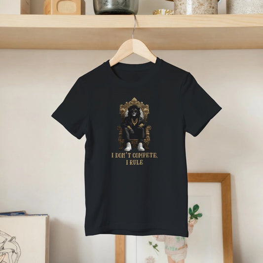 Regal Lion 'I Don't Compete, I Rule' Kids T-Shirt - ROMAG Store
