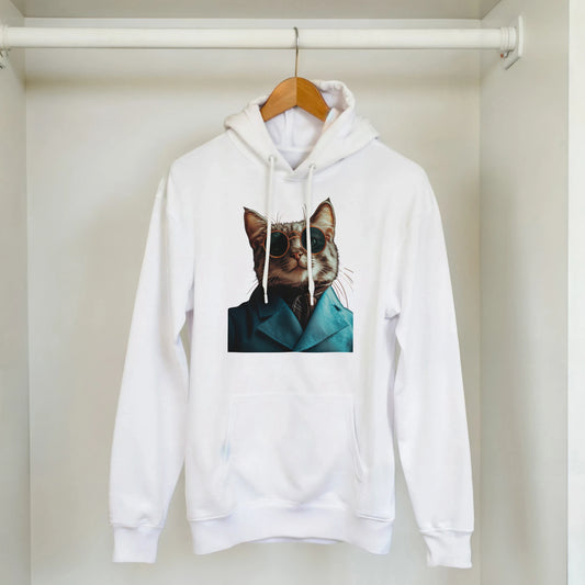 Dapper Cat Spectacles Hoodie - ROMAG Store