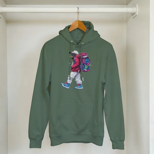 Vibrant Globetrotter Monkey Hoodie - ROMAG Store