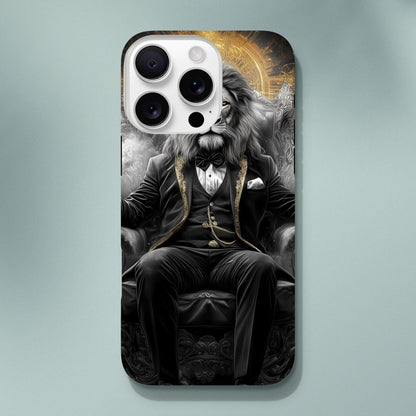 Regal Lion in Tuxedo iPhone Tough Case - ROMAG Store