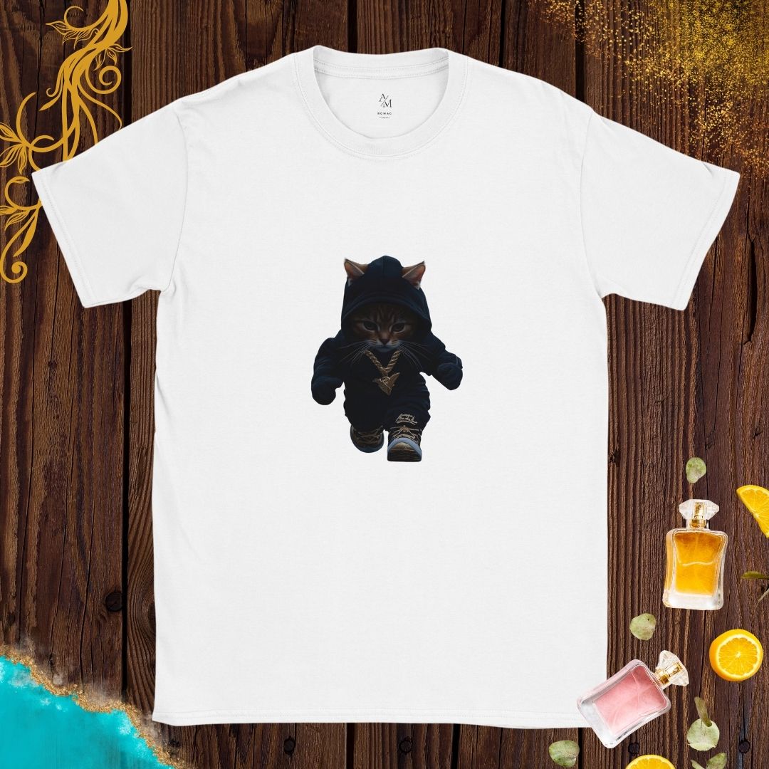 Little Gangsta Cat at Animals Fashion Week T-shirt