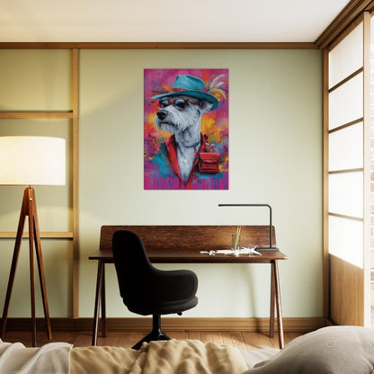 Dog Undercover Canvas Art - ROMAG Store