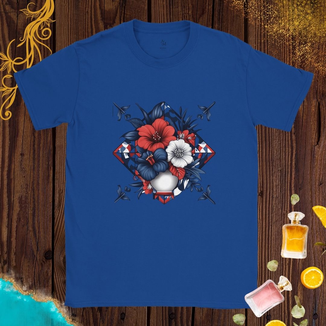 Cultures from around the world T-shirt: Traditional Flowers