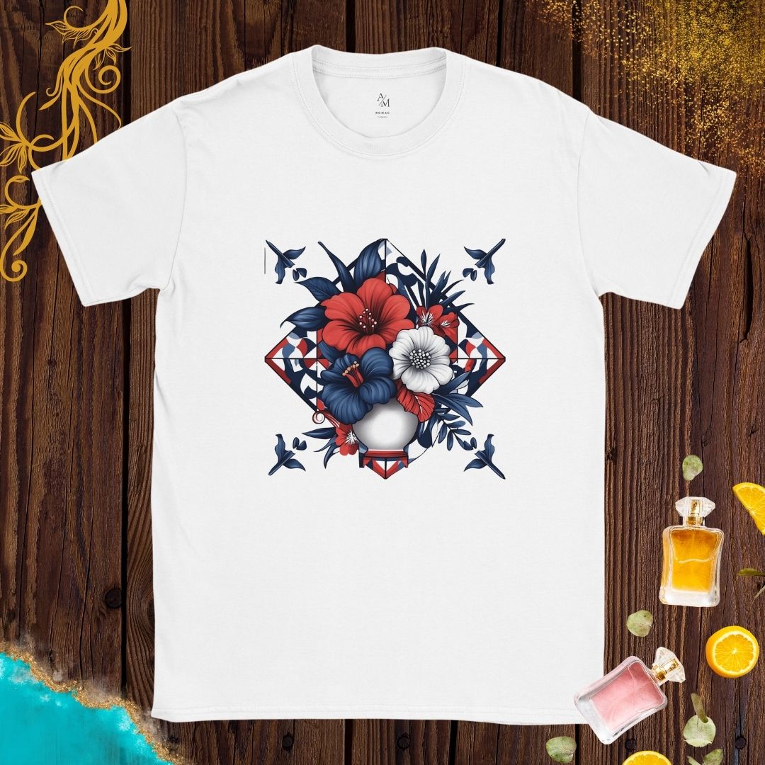 Cultures from around the world T-shirt: Traditional Flowers